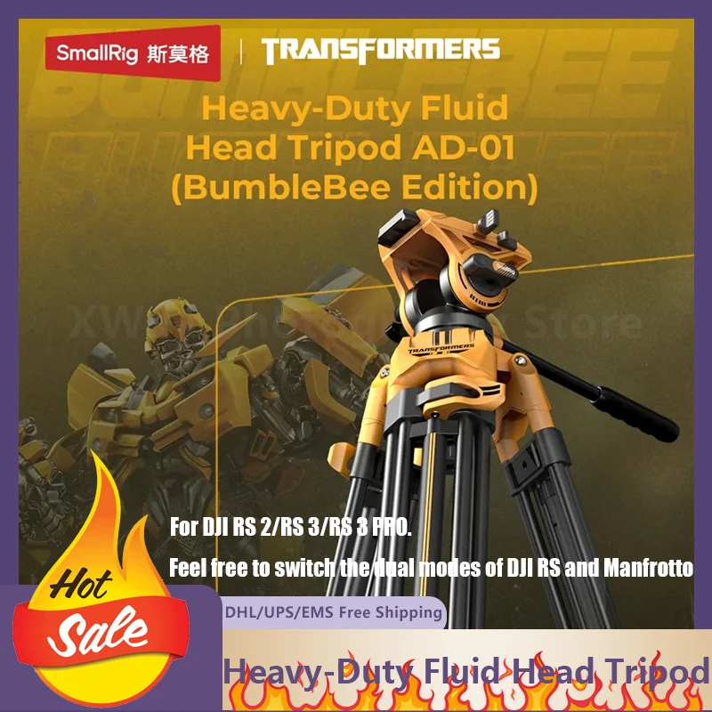 

Smallrig Professional Photography Camera Hydraulic Damping Gimbal Tripod Smooth Dual-Mode Quick-Release Portability and Storage