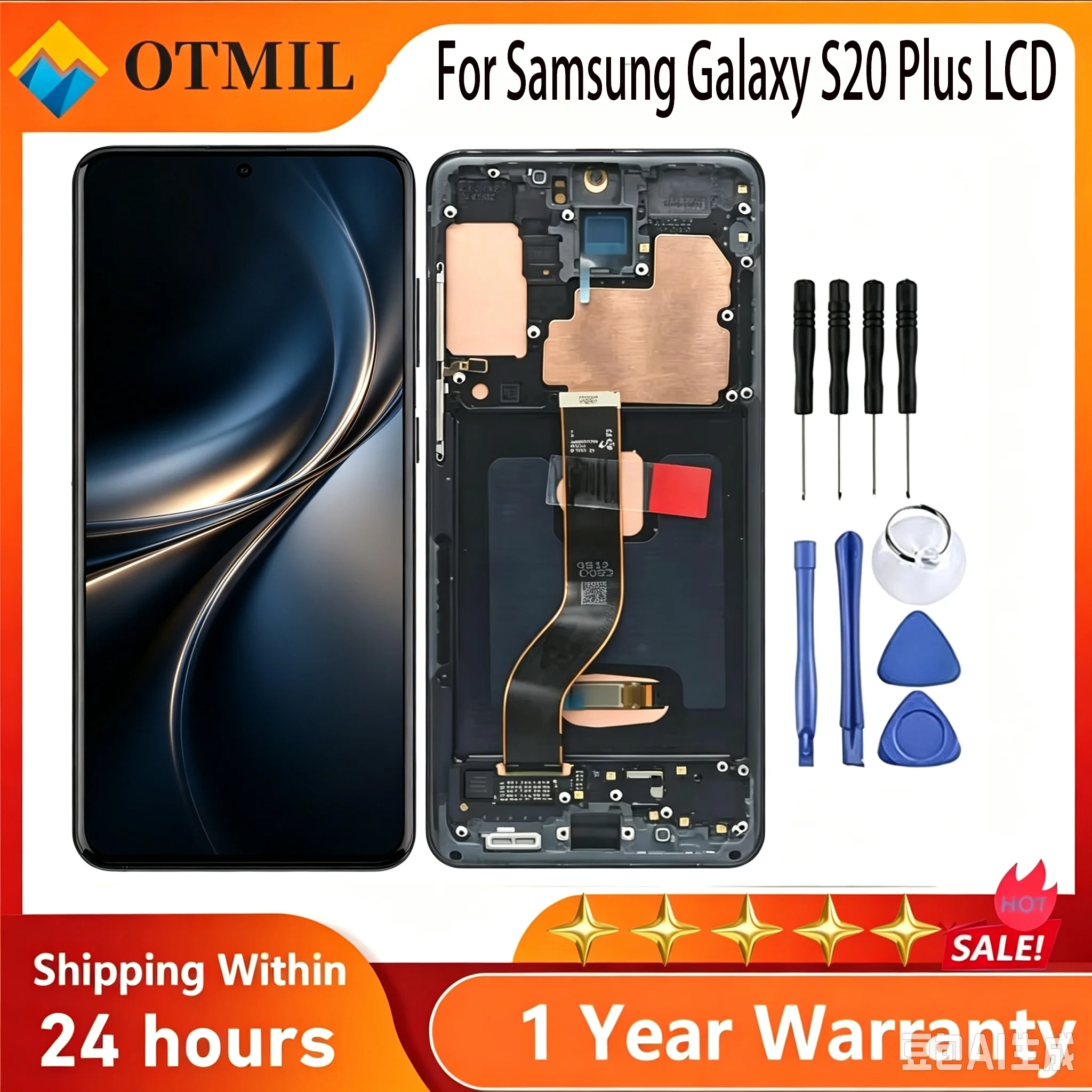 OLED For Samsung Galaxy S20 Plus LCD G985 G986B/DS Display Touch Screen Digitizer S20 Plus LCD SM-G985F Replacement