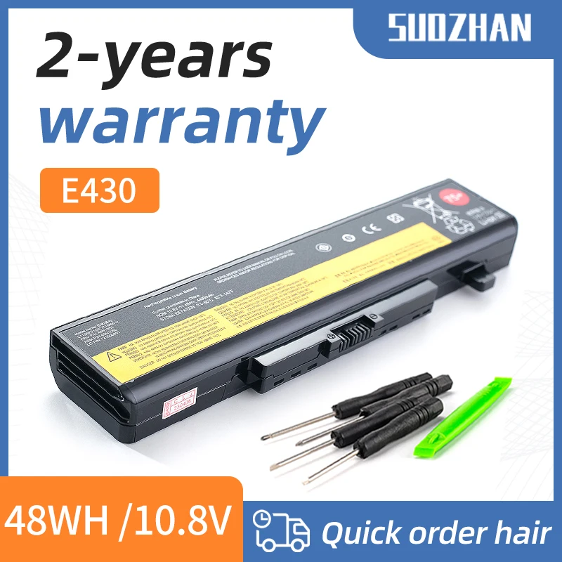 

SUOZHAN E430 Laptop Battery for Lenovo ThinkPad Edge E440 E431 E435 E531 E535 E540 E430C E545 K49A E49 45N1043/42 75+ 5600mAh