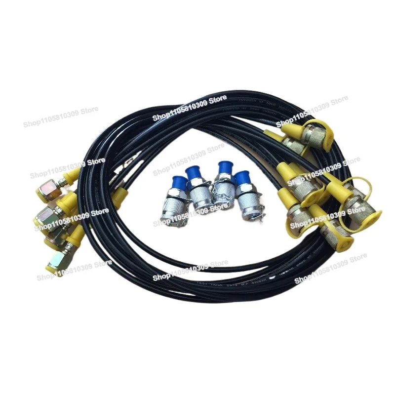 High Pressure Pressure Measuring Hose Assembly 63MPA Hydraulic Test Hose Fitting DN2/3 Excavator Pressure Gauge YouTube Line