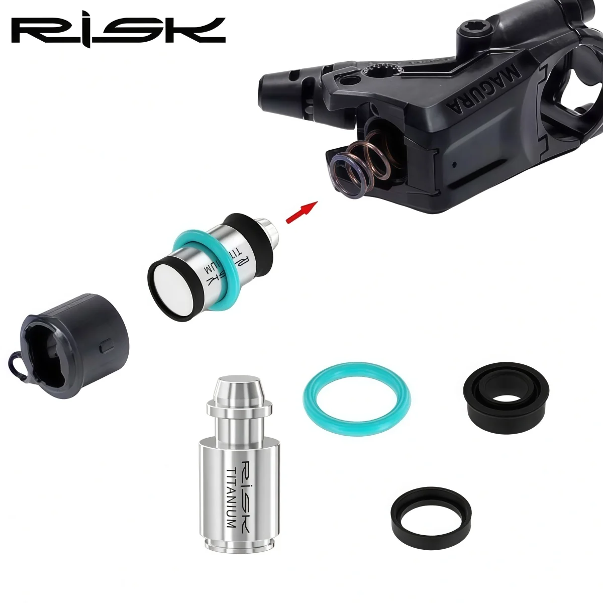 

RISK Titanium Piston Rod & Seal O-Ring Rebuild Kit For MAGURA MT2 / MT4 / MT5 / MT6 / MT7 / MT8 / HC3 Bike Brake Levers