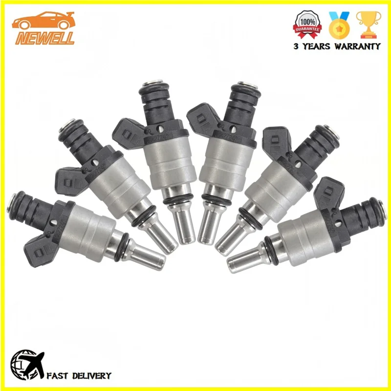 

6pcs 13641427240 1427240 Fuel Injector For BMW 320I 323CI 323I 325CI 325I 325XI 328CI 328I 525I 528I X3 Z3 Z4 2.2L 2.5L 2.8L L6