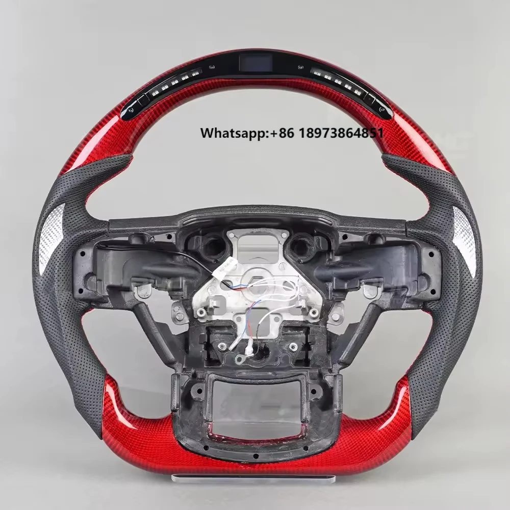 

Intelligent LED Red Carbon Fiber Steering Wheel for Ford Raptor F150 2015 2016 2017 2018 2019 Custom Car Steering Wheel
