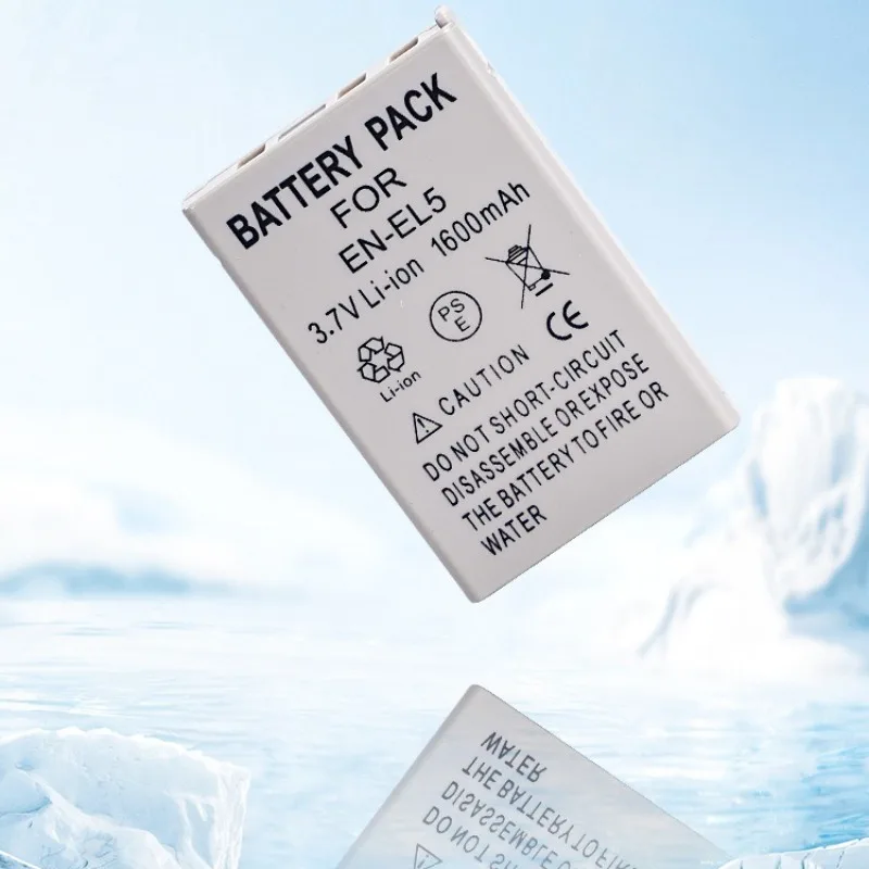 Batería de EN-EL5 de 1600mAh para Nikon COOLPIX P500 P510 P520 P530 P100 P50 P60 P80 P90, repuesto de iones de litio recargable