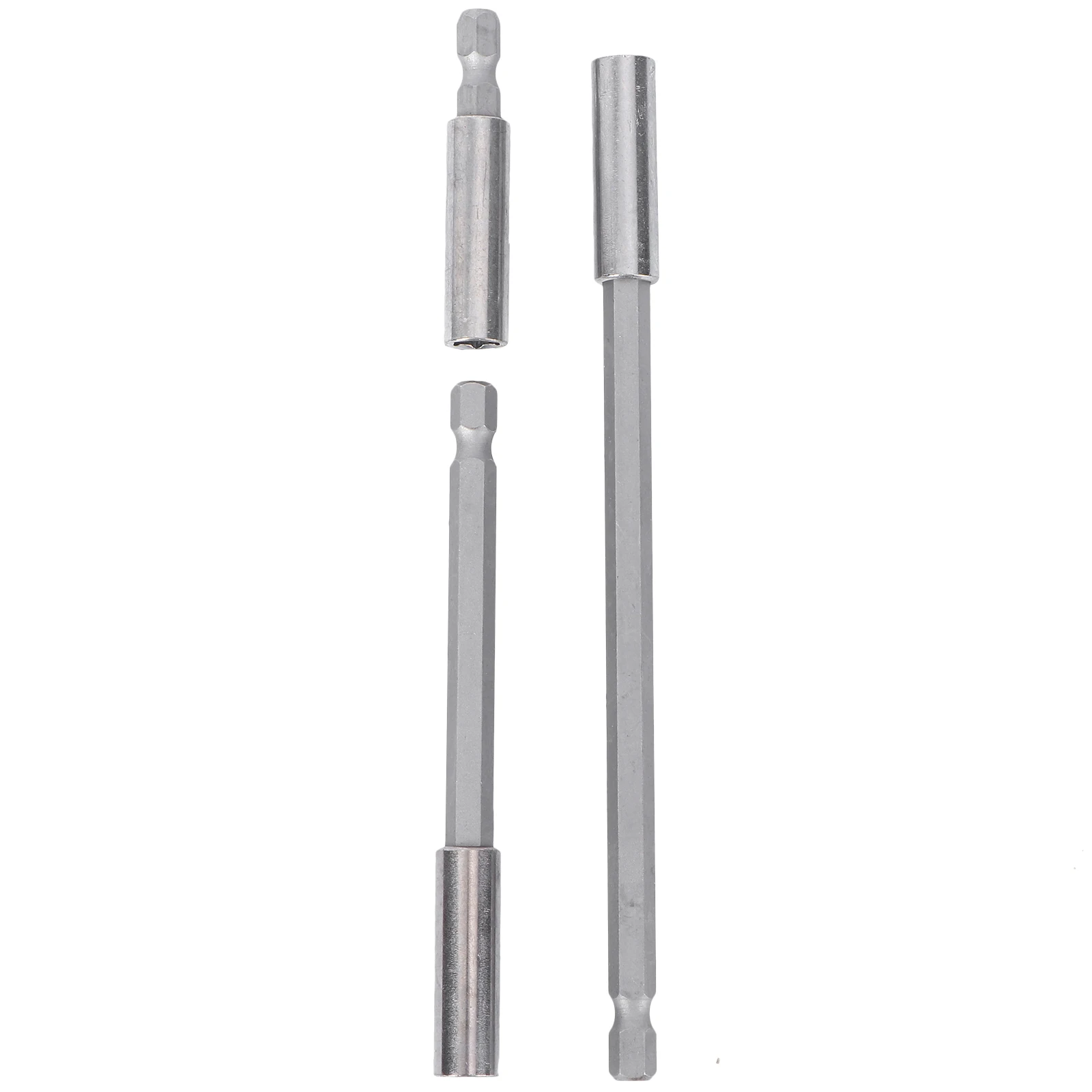 

3 Pcs Quick Release Magnetic Screwdriver Bit Extension 50mm 100mm 150mm Drill Bit Holder Carbon Steel High Hardness Suitable