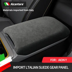 For GAC Aian AION Y Stowing Tidying Armrest box protect Stickers Cover Trim ABS Car Stowing  Armrest box Panel Cover Sticker