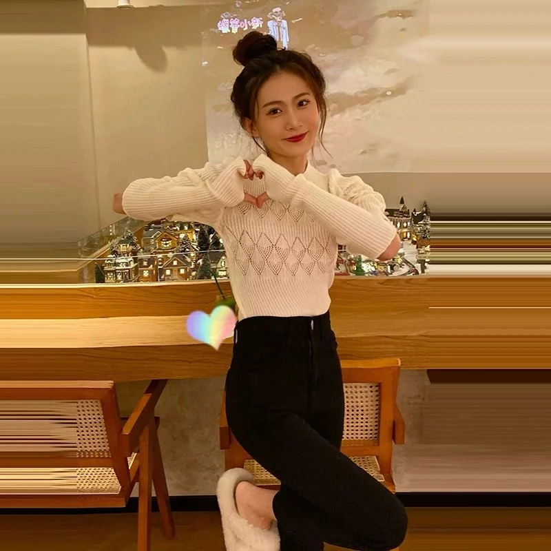 

Вязаный свитер со съемными рукавами, женский корейский женский джемпер, осенний квадратный вырез, широкий воротник, пряжа из альпаки, серая смешанная красивая