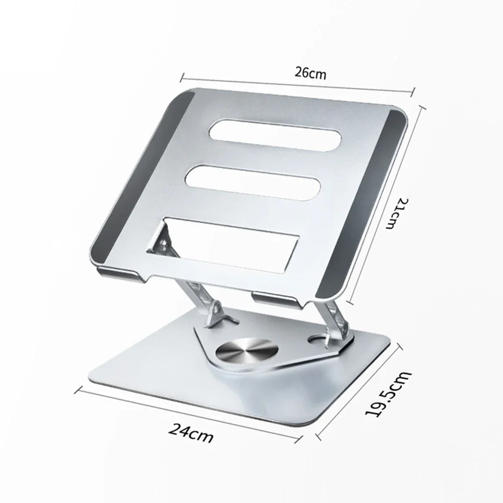 Tablet Stand 360° Rotation Foldable Bracket Hollowed Notebook Desktop Holder for iPad Phone Xiaomi Laptop Below 17 Inches