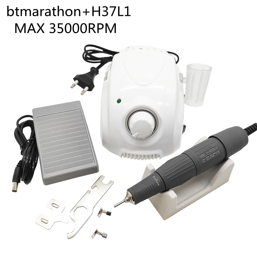 

65W BT Marathon Champion 3 Control Box STRONG210 35K H37L1 H200 Electric Nail Drill Handpiece Manicure Machine Set Grinding Tool