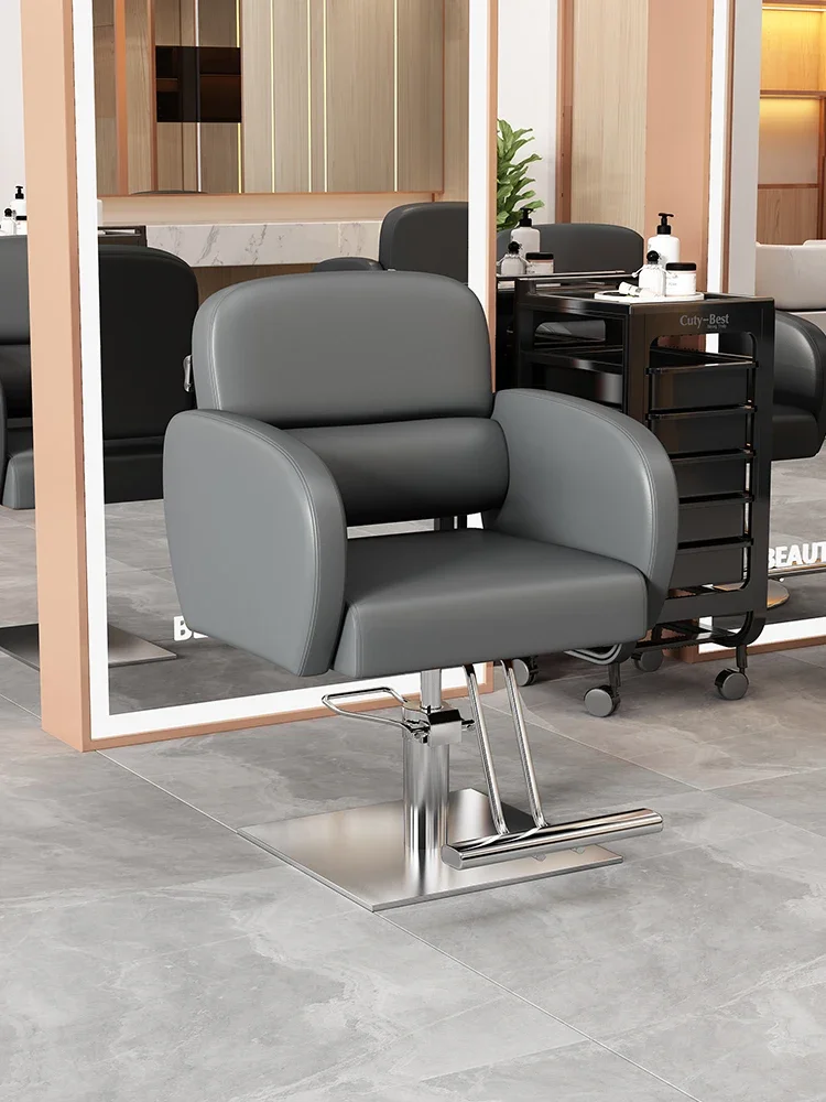 Swivel Barbershop Lift Barber Chair Professional Barber Chair Hair Dyeing Comfort Cadeira De Barbeiro Beauty Furniture GM212