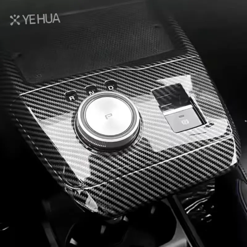 For MG4 MG 4 EV Mulan 2023- 2024 Acc. LHD/RHD Car Window Control Lift Panel Cover Sticker Carbon Fiber 4pcs - view 3