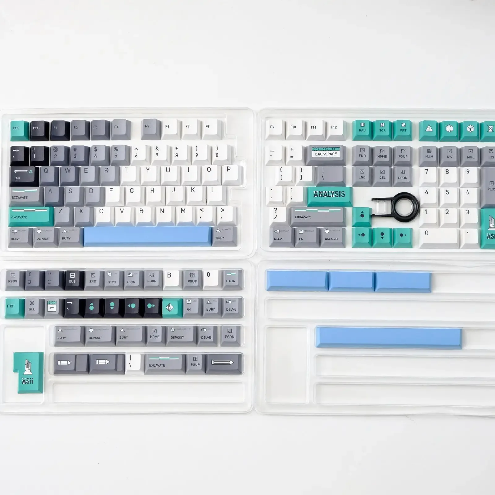 Future keycaps Original factory height PBT sublimation non-mechanical keyboard 75.84.68.87. 98.104.