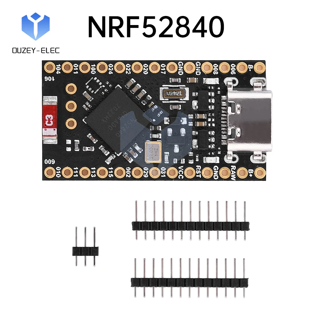 NRF52840 Development Board Compatible With Nice!Nano V2.0 Bluetooth Charging Management For Arduino Demo Board Type-C Interface контроллер lilypad arduino совместимый