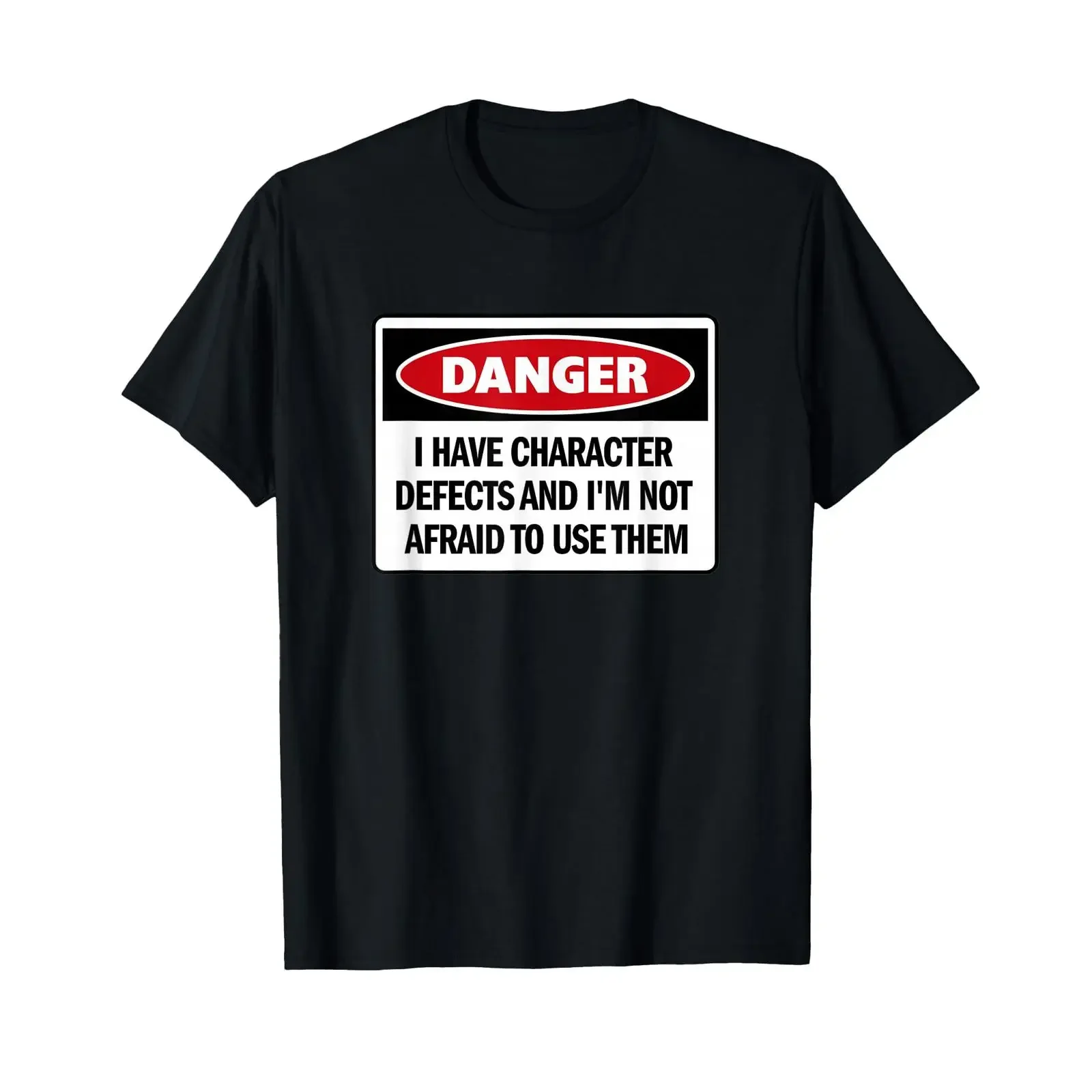 Funny AA 12 Step T Shirt 'I Have Character Defects And ' vintage Washed Soft Stretched designer clothes Top For Everyday Wear