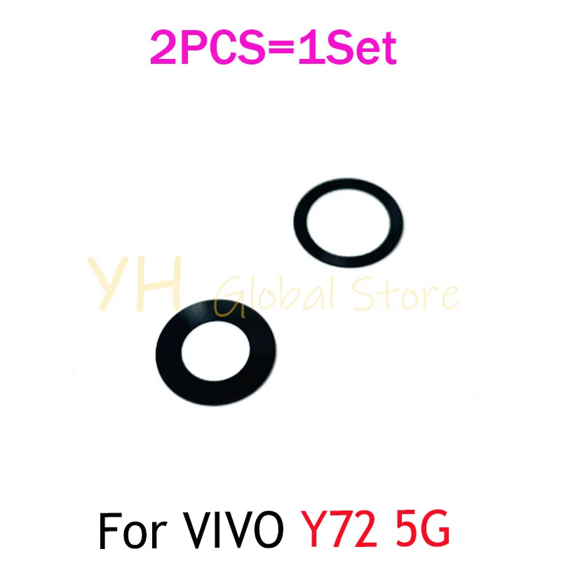 

For VIVO Y3 Y12 Y15 Y17 Y22 Y27 Y17S Y22S Y53S Y73S Y72 5G Back Rear Camera Lens Glass Cover With Adhesive Sticker Repair Parts