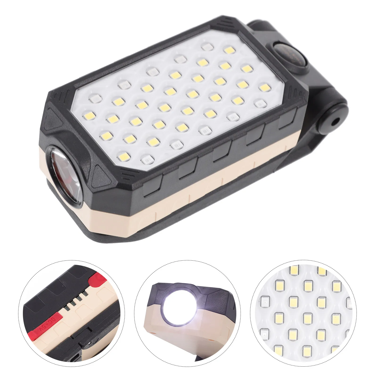 1Set Cob Rechargeable Work Light USB Charging Outdoor Folding Lamp for Car Repair Home Camping Hiking Hunting Emergency Use