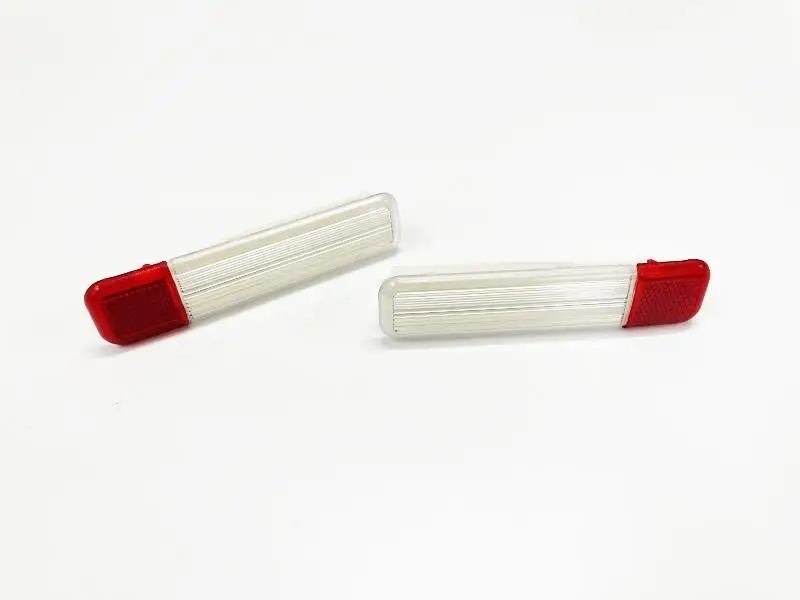 

Exquisite Show-Quality 2pcs Clear / Red Lens Interior Door Panel Courtesy Light Housing For 95-06 Chevy Gmc Cadillac Hummer