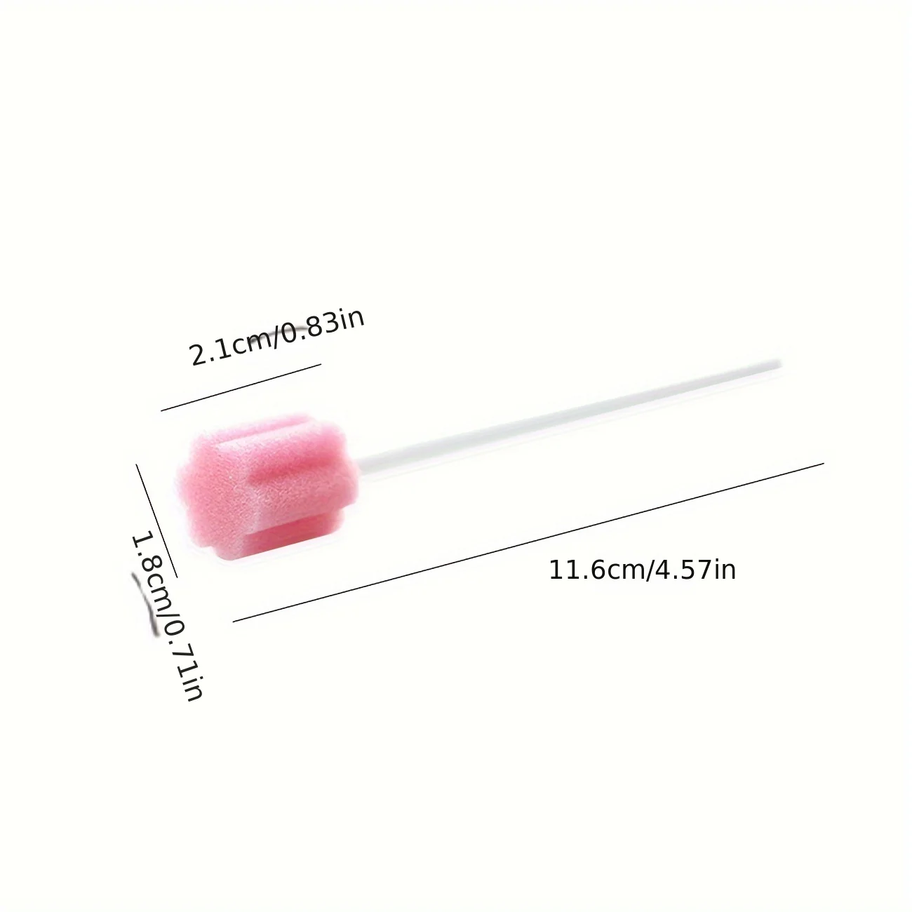 100pcs disposable oral care sponge swab tooth cleaning mouth swabs with stick dental cleaning care sponge sticks