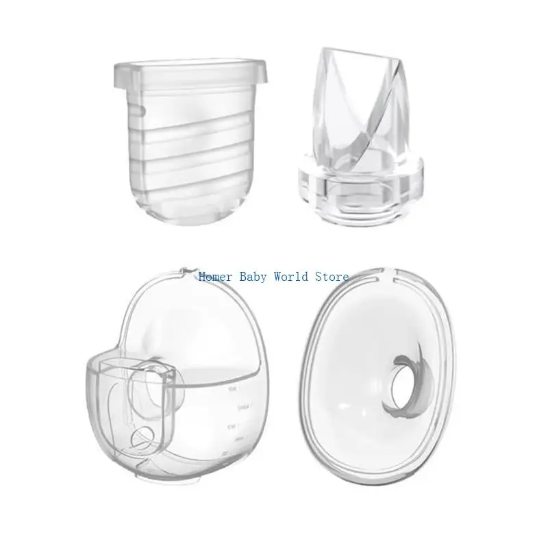 

B2QD 24mm/27mm Flange and Additional Duckbill Valves for S32/S39 Models Replacement Breast Parts with Milk Catcher