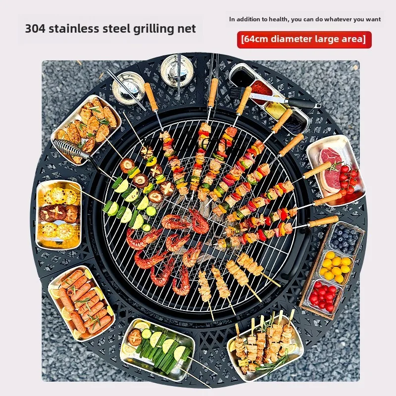 YFY  Multifunctional Fireplace Outdoor Courtyard Fireplace Tea Table Homestay Garden Terrace Wood