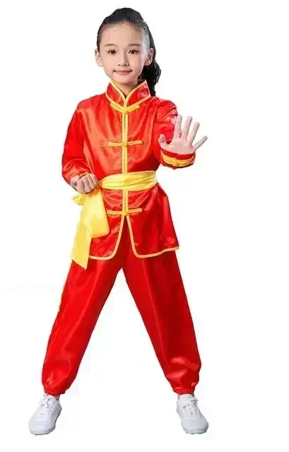 Adulto criança chinês tradicional wushu traje roupas meninos meninas kungfu pak tai chi uniforme de arte marcial roupas logotipo personalizado