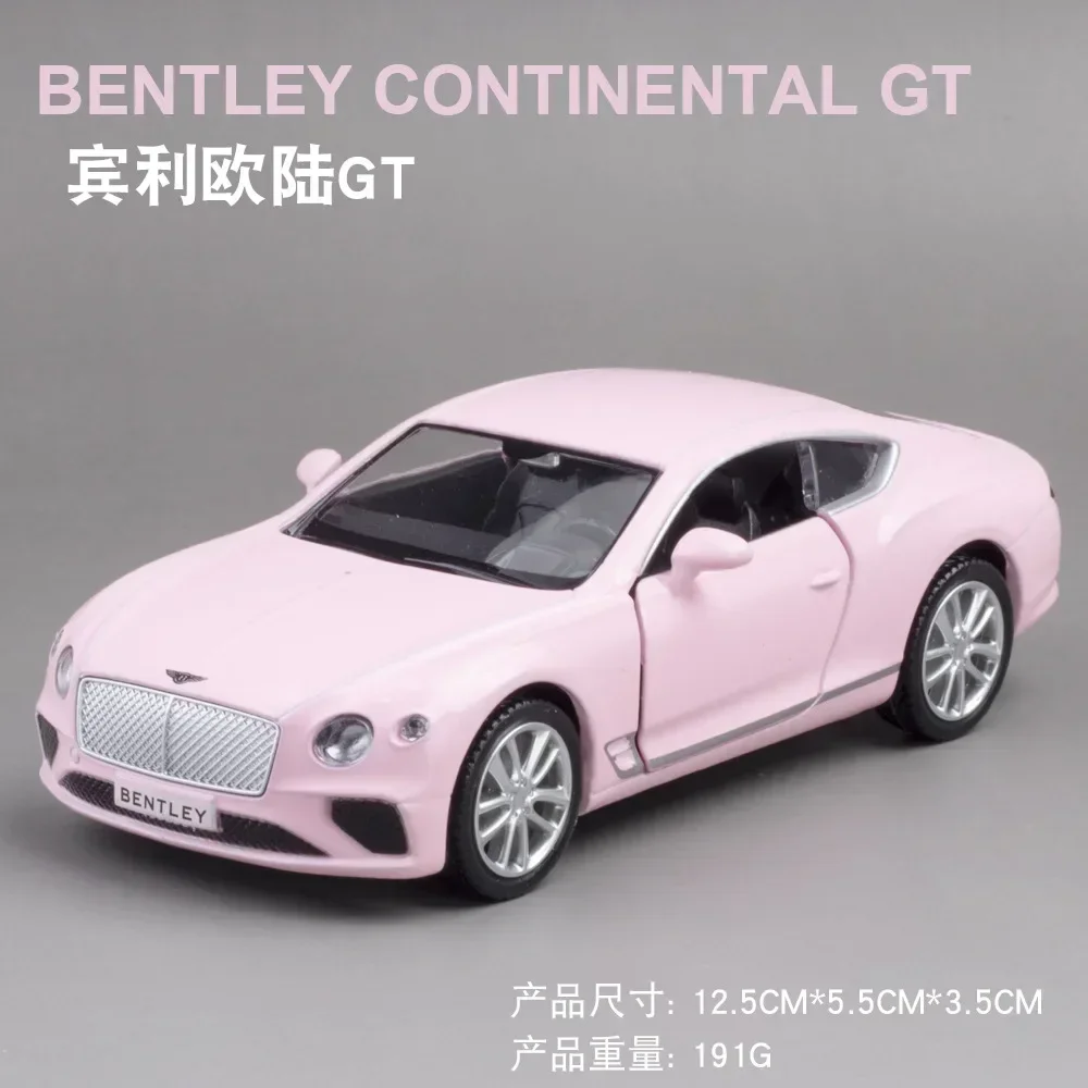 1:36 Bentley Continental GT sports car High Simulation Diecast Car Metal Alloy Model Car Children\'s toys collection gifts A544