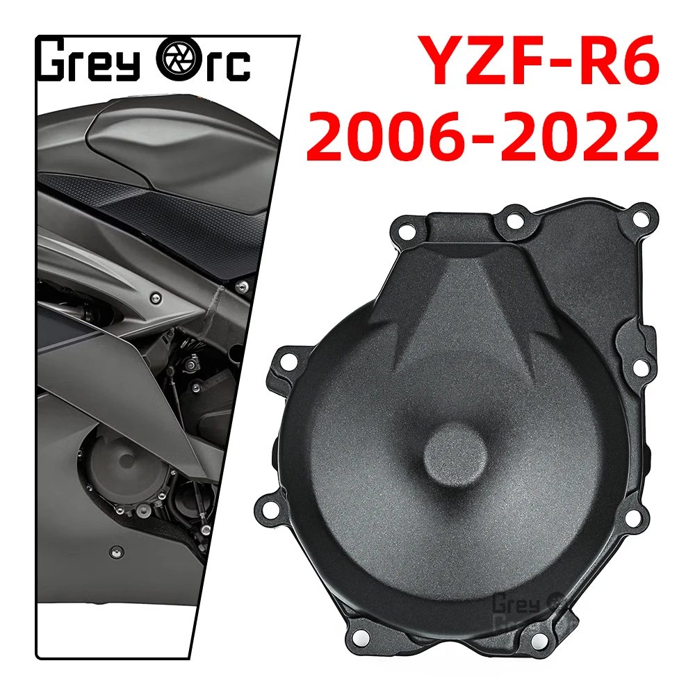 

For YAMAHA YZF R6 YZFR6 2006-2022 Accessories Motorcycle Engine Hood Motor Stator Cover Crankcase Side Cover Housing