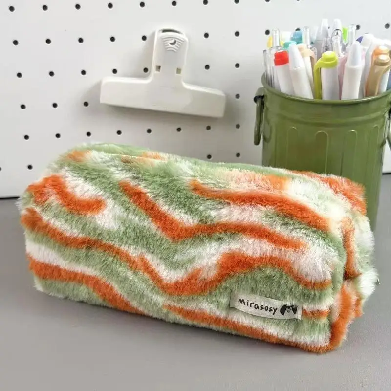 Cute Pencil Case Carrot Element Large Capacity Pencil Bag Storage Bag Stationery Bag For Students