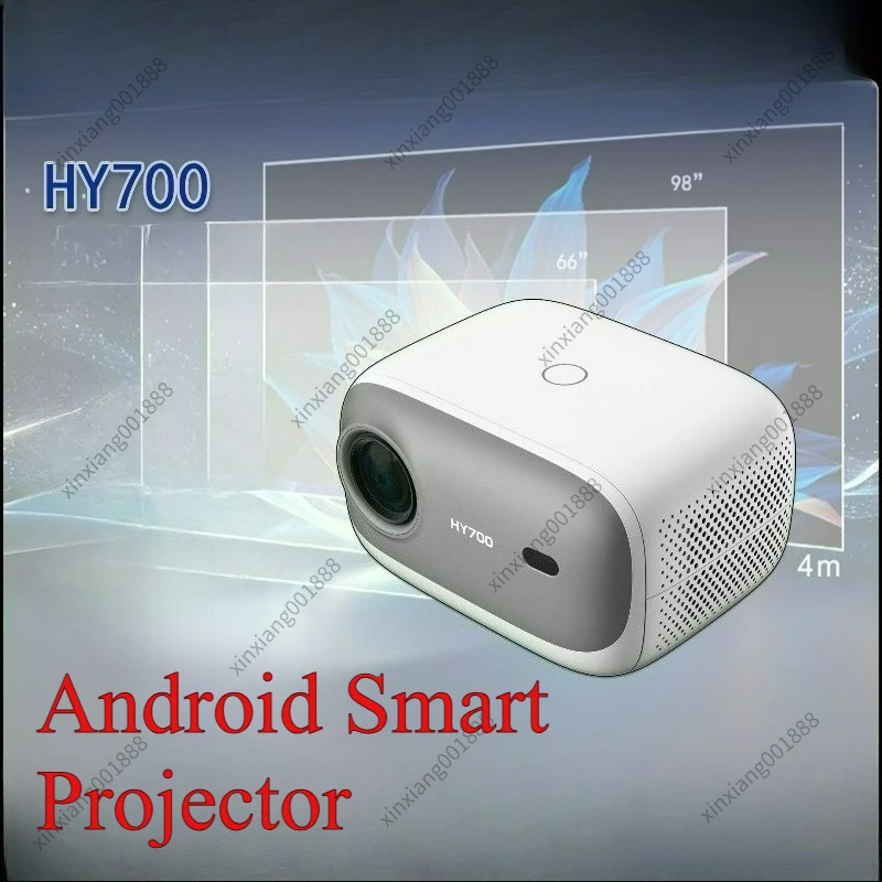 For HY700 HD 250 Lumens Portable Home Projector, Supporting Bluetooth WiFi Electric Focusing