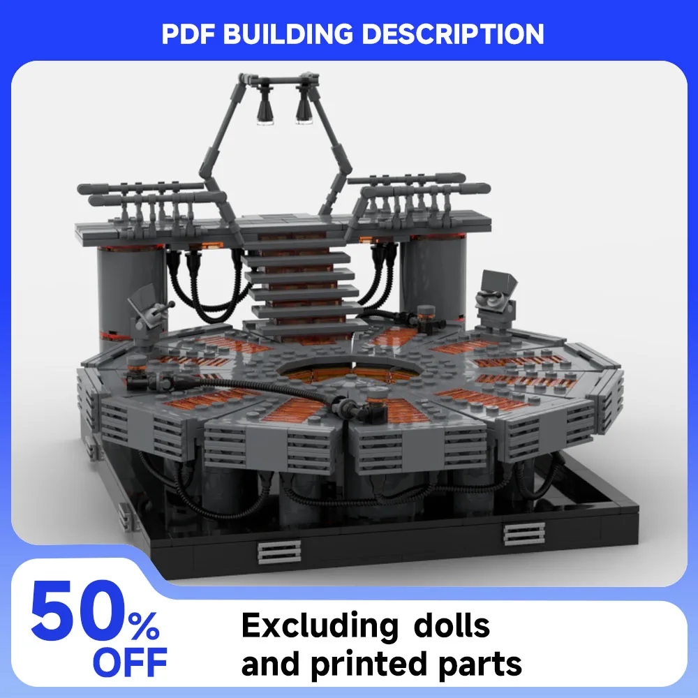 

845PCS MOC Space War Scene Model Building Blocks Skywalker Duel Arena Tech Modular DIY Assembly Children's Toy Boy Gift Set