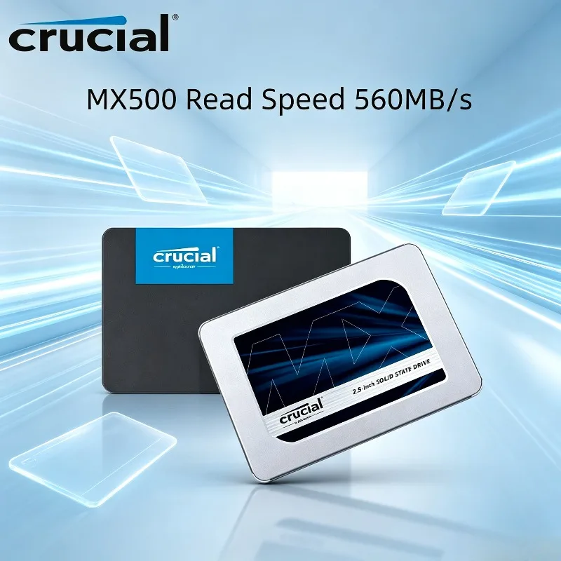 Crucial MX500 SSD 3D NAND SATA 2.5 inch 500GB 1TB 2TB  Ultra-High Speed Internal Solid State Drive for Laptop Hard Disk Max