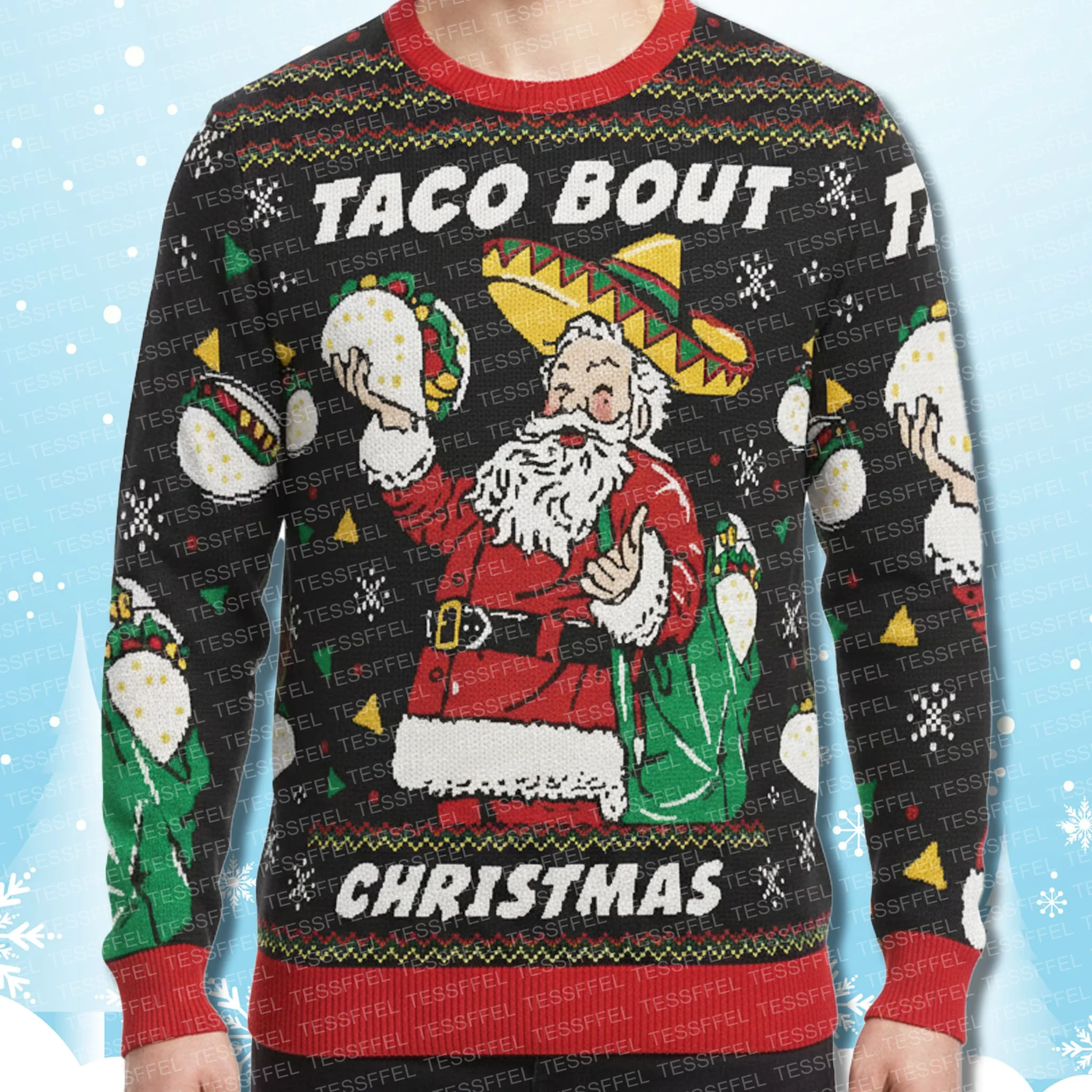 Custom Name Family Christmas Cosplay Santa Claus Jesus Animal Pet Winter Ugly knitted Sweater Casual Harajuku Pullover 3DPrint W
