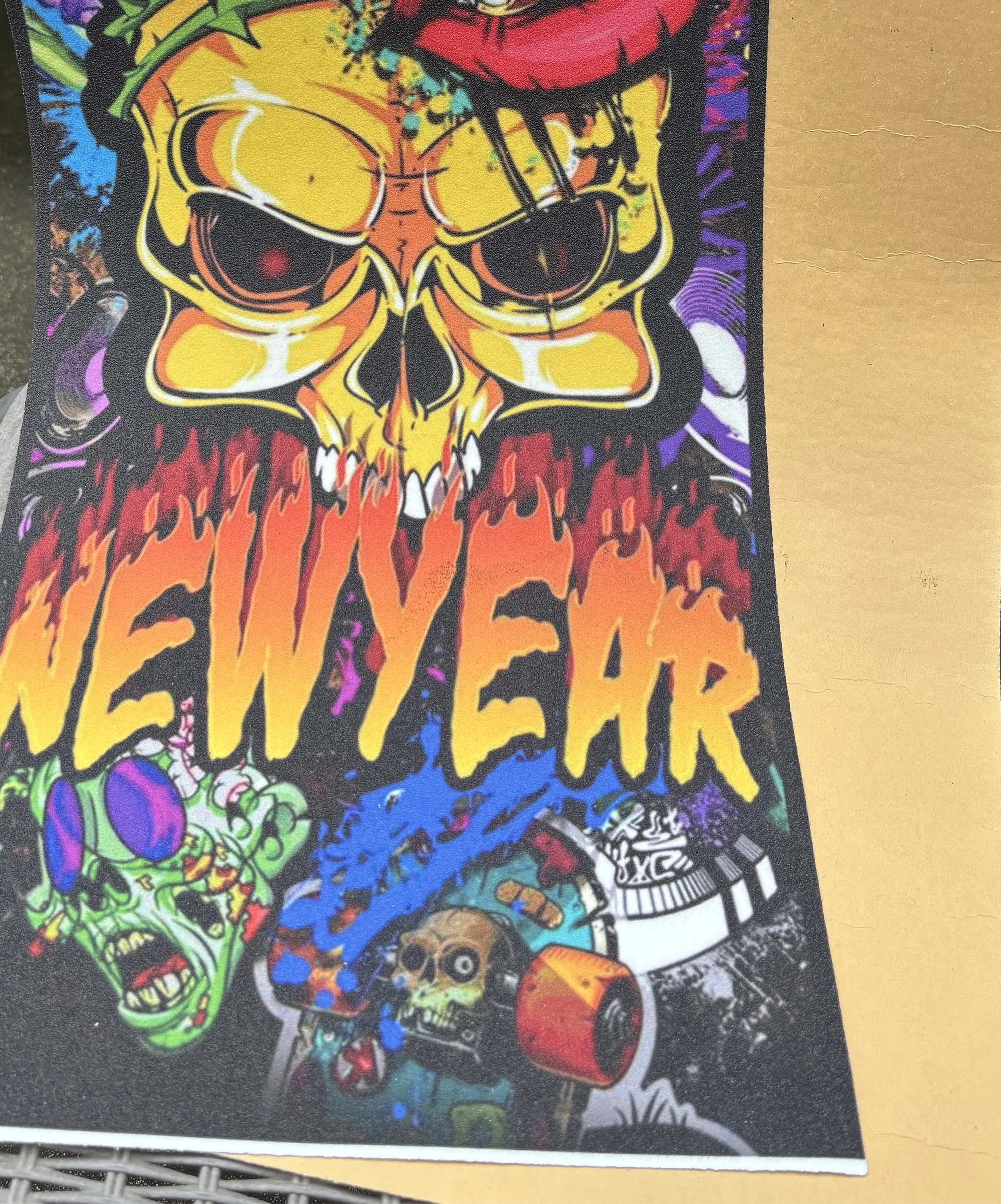 Rutschfestes Elektrisches Schleifpapier 60*30cm für Elektroroller Skateboard Griptape Sexy Lippen Muster Aufkleber – Detail 4