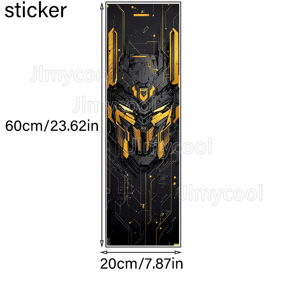 Trendy Robot Pattern Scooter Stickers Scooter Skateboard Scooter Floor Mat Stickers Personalized Cool DIY