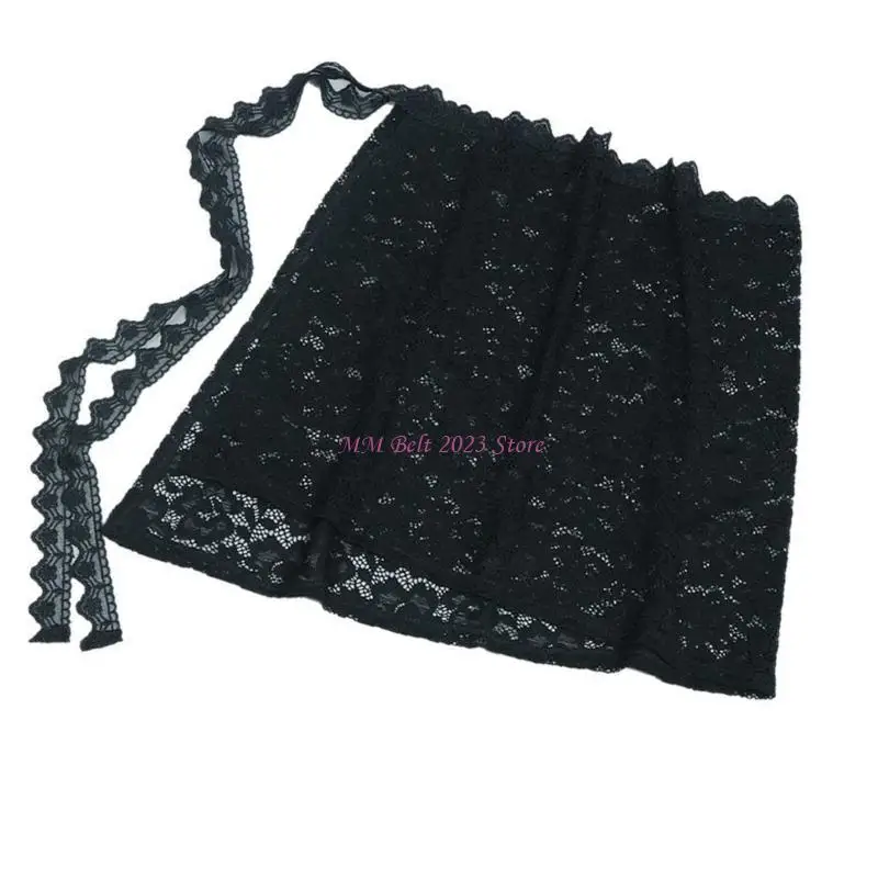 49me Womentie الخلفية الدانتيل طبقات مزيفة أعلى تنورة Skeen Skirt نصف طول تنورة مصغرة