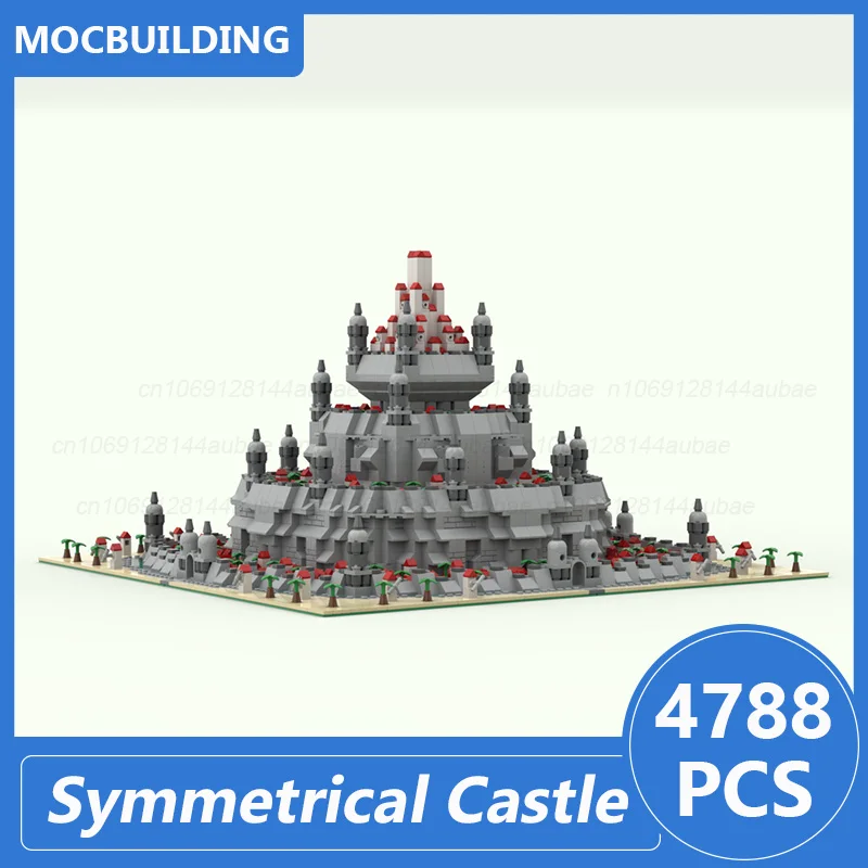 Symmetrisch Kasteel MOC Bouwstenen Diy Monteren Bakstenen Stapelen Model Collectie Display Creatieve Kerst Speelgoed Geschenken 4788PCS