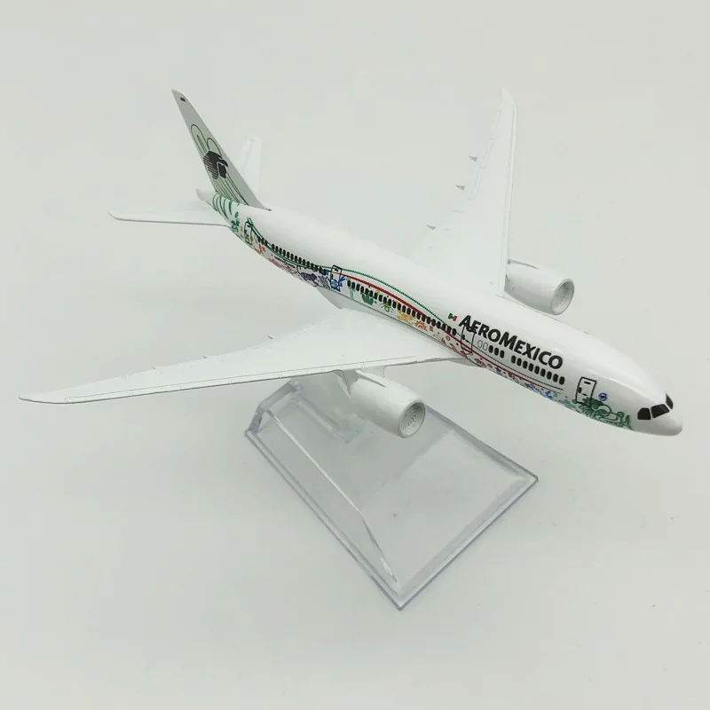 16cm Alloy Metal Mexican Air AEROMEXICO B787 Airlines Airplane Model Boeing 787 Airways Plane Model 1/400 Scale Diecast Aircraft