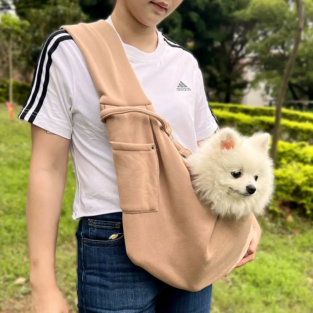 Comfortable Dog Bag Pet Crossbody Shoulder Bag Outdoor Travel Portable Cat Puppy Sling Carrier Bag Pet Carrying Supplies