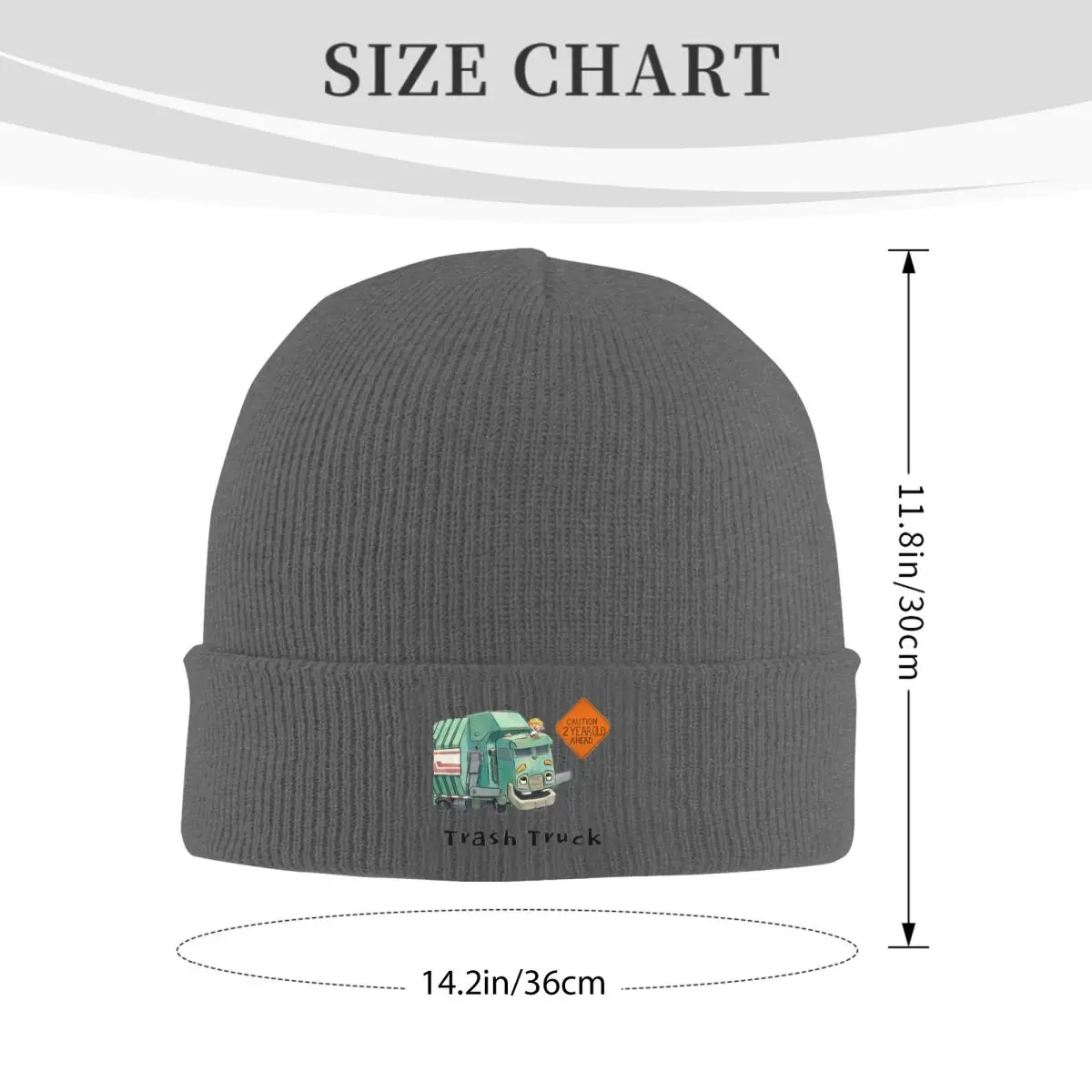 Trash Truck Cartoon Netflix Warm Knitted Cap Hip Hop Bonnet Hat Autumn Winter Outdoor Beanies Hats for Men Women Adult