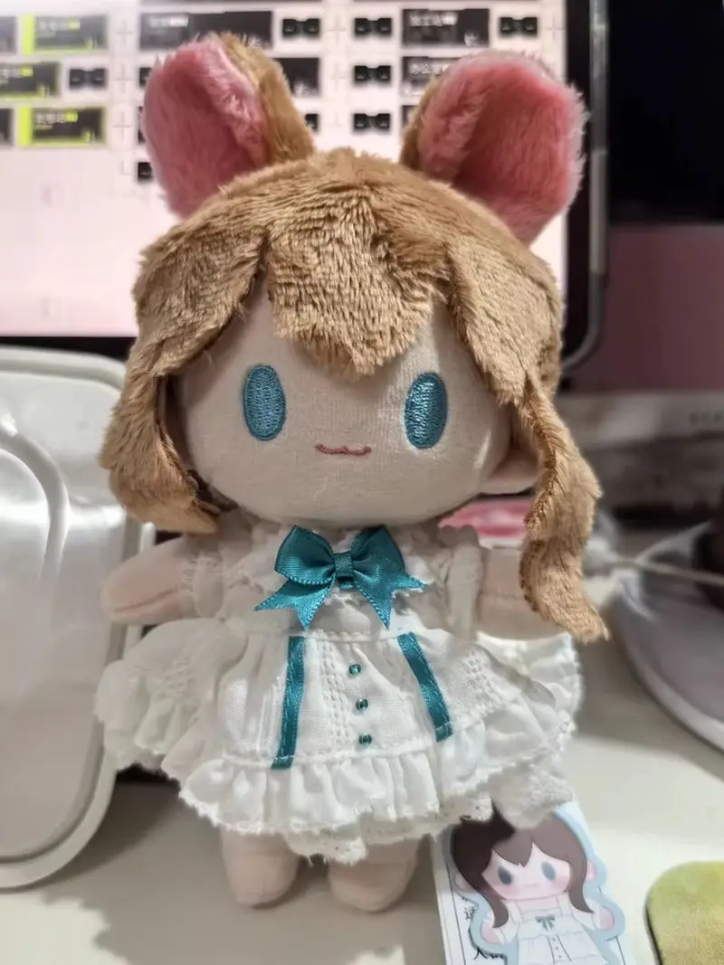 2025 アニメかわいい X Arknights コラボレーションぬいぐるみペンダント Exusiai ミズキユウ 6 × 12 センチメートル Maumet キーホルダー漫画ゲームギフトおもちゃ