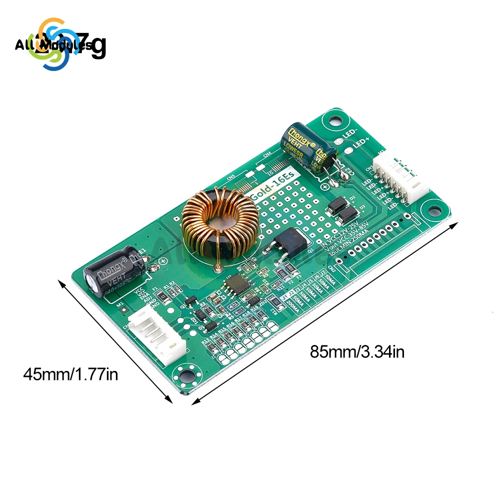 LED LCD Universal TV Backlight Constant Current Backlight Lamp Driver Board Boost Step Up Module 10.8-24V to 15-80V 14-37 Inch