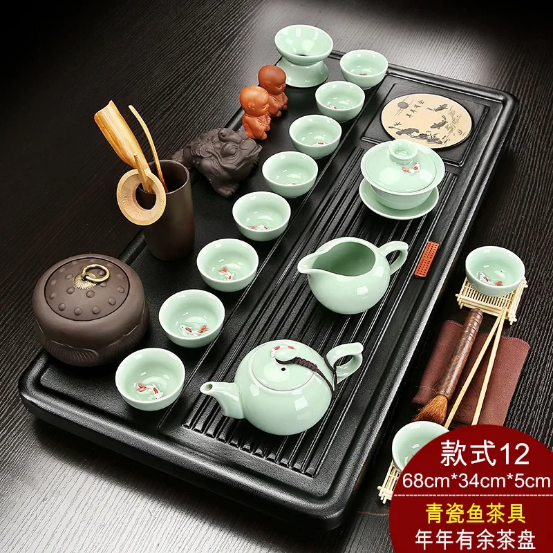 Luxury Kung Fu Tea Set Ceremony Complete Service Gift Puer Teapot Cup Set Gaiwan Coffeeware Teaware Te Matcha Drinking Items