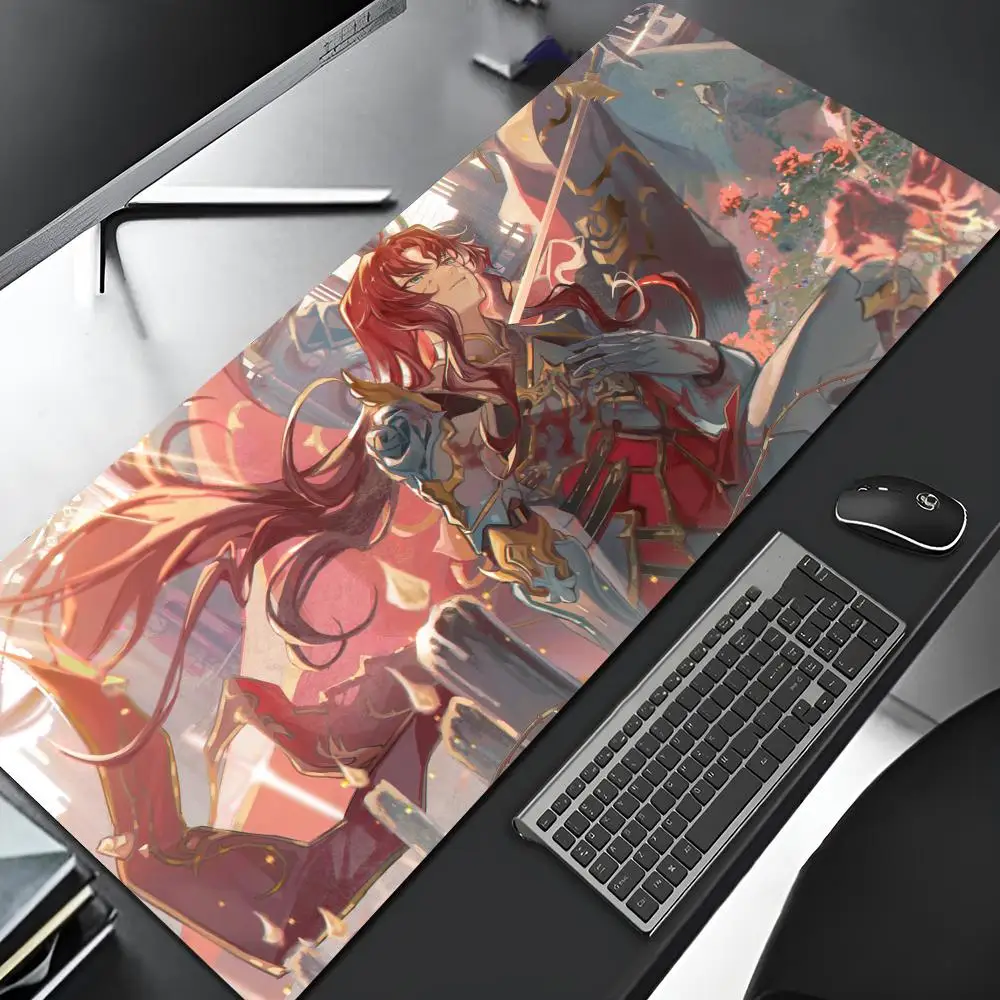 Honkai-Star Rail Mouse Pad com borda, grande arte de borracha Mousepad, Laptop Desk Mat, Big Gaming Locking, Computer Gamer