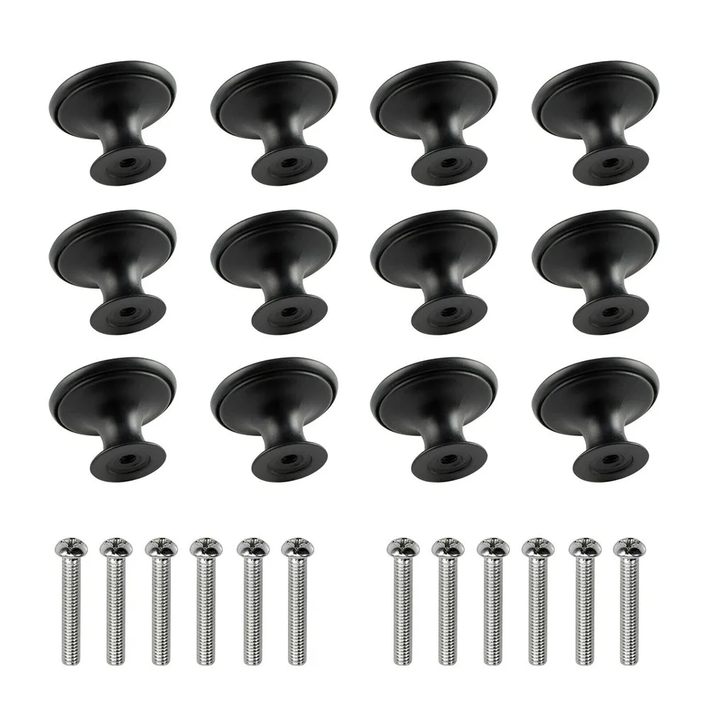 

Cabinet Drawer 12pcs Door Knobs Cupboard Flat Wardrobe Zinc Alloy Furniture Grip Handle Hardware Kitchen Retro