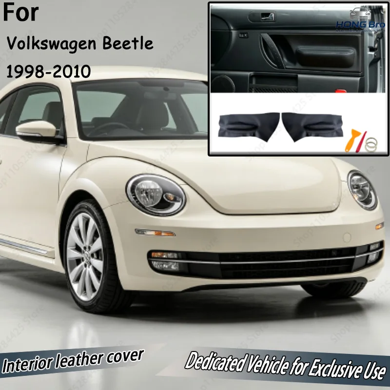 Suitable for Old Volkswagen Beetle 1998-2010 Car Door Panel Covering Interior Modified Leather Decorative Leather