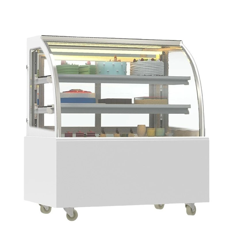 

Beverage dessert shop fruit snack fresh-keeping cabinet right angle desktop air-cooled cake cabinet