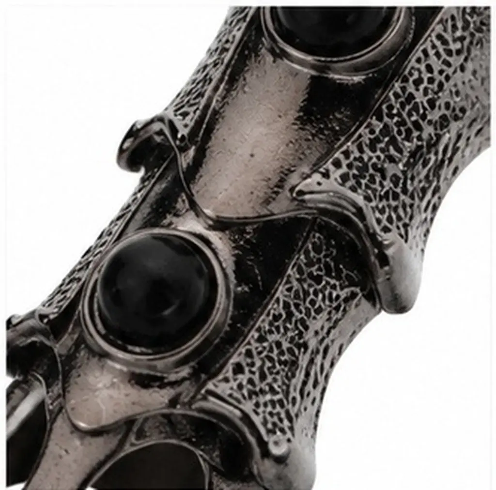 5Pcs Halloween Punk Rings Full Finger Joint Ring Men Vintage Alloy Finger Rings Cosplay Party Favor Punk Joint Ring