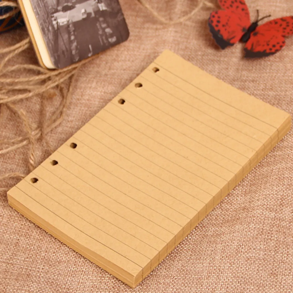 400Pcs A6 Loose Leaf Paper Sheets Grid Pattern Notebook Inner Refill Premium Smooth Writing Eco Friendly Colorful Organizational