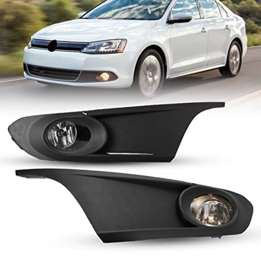 

Fog Lights for 2011-2014 Volkswagen Jetta Not Fit Wagon GLI Models 2PCS OEM Replacement Fog Lamps