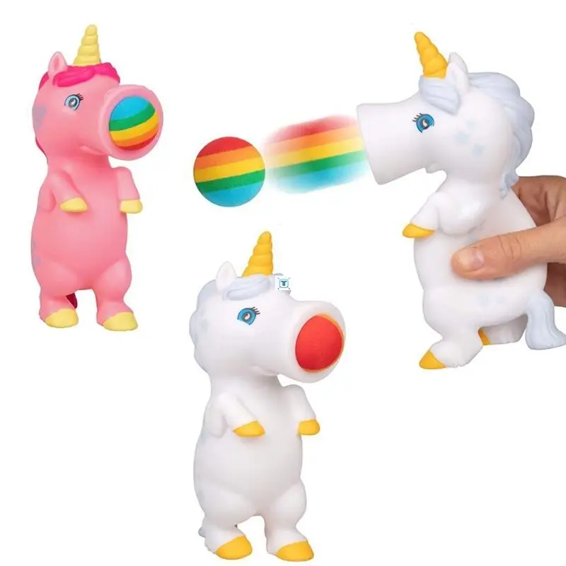 Animal Squeeze Shooting Ball Cute Animal Foam Ball Children's Toy Strange Gadget Autism Sensory Anti Pressure Toy Pinching